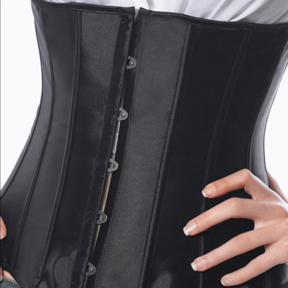 PRICE👇🏻NWOT Black Steel Bone Waist Corset Sz 32